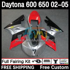 OEM Body for Daytona650 Daytona600 2002-2005 Bodywork 7dh.181 Daytona 650 600 cm3 600cc 650cc 02 03 04 05 Daytona 600 2002 2003 2004 2005 ABS WYKORSZENIE BLAK SREBRNY SREBRNOWY