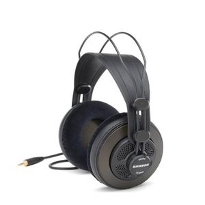 Nya hörlurar hörlurar 100% Original Samson SR850 Professional Monitor Headset Dynamic Semi-Open-back Studio Reference hörlurar för Musicia