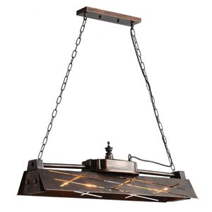 Hängslampor industriell vindbrygga järnljus loft restaurang metall bar rost konst arbetskläder vintage matsal fixturesspendant