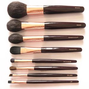 Pędzle do makijażu Bronzer Blusher Powder Sculpting Foundation Eyeshadow Crease Smudger Eyeliner Lip Brush narzędzia do makijażu