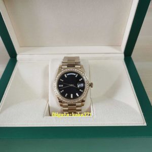 BPF Perfect Men Wristwatches M228398tbr-0001 228398 40mm 옐로우 골드 블랙 다이얼 다이아몬드 국경 사파이어 유리 Cal.3255 움직임 기계 자동 남성 MR WAWT.