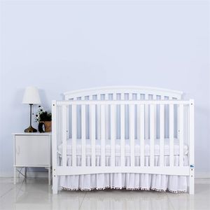 ly baby kids biv bed skirt home cover with tassel rufflled ding roomspread couvre lit 220623