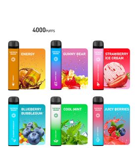 QK 2022 Hot Selling 4000 puffs Disposable Pod Vape 5% 2% 10 Flavor 650mAh Rechargeable Battery E Liquid E Cigarette