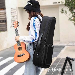 Wholesale ukulele bags for sale - Group buy Ukulele bag thickened inch small guitar hollow board double shoulder instrument printable