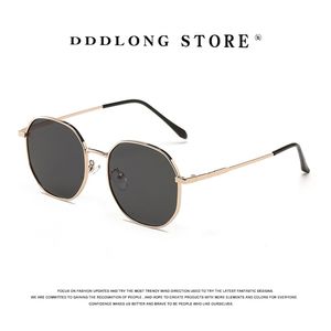 DDDLONG RETRO Fashion Square Sungasse Men Metal Sun Glasses Classic Vintage UV400 Outdoor de Sol D38 220514