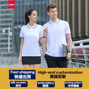 Рубашка Polo Custom Made Uniform Print Emelcodery Design с писателем летняя куртка с коротким рукавом мужчина и женщина 220622