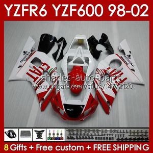 Bodys Kit For YAMAHA YZF R6 R YZF600 CC Bodywork No YZF CC YZF YZFR6 Frame YZF R6 Full Fairing red white blk