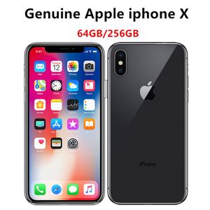 Original Apple iPhone X 5.8 pulgadas A11 Face ID iOS Hexa Core 3GB RAM 64GB 256GB ROM 12MP Cámara desbloqueada Teléfono inteligente restaurado 1pc DHL