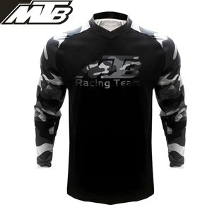 Moto Bicycle Jersey Sleeve Cycling Enduro MTBシャツダウンヒルTシャツCAMISETA MOTOCROSS MX Mountain Clothing Polera 220714