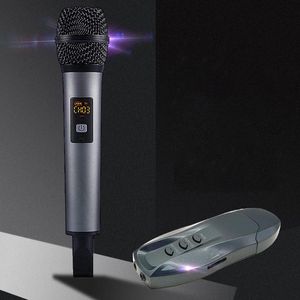 Mikrofonlar K18V Profesyonel Taşınabilir USB Kablosuz Bluetooth Karaoke Mikrofon Hoparlör Ev KTV Müzik Çalma Ve Şarkı Söyleme