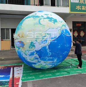 Planeta de balão de terra inflável gigante de 10 pés para decoração ao ar livre