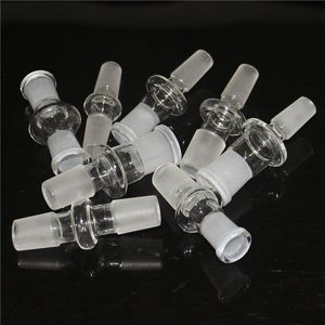 Glasomvandlare för bongrökningstillbehör 10mm drop -down adapter 14mm manlig kvinnlig 18 mm askfångare återvinnsolje riggar dabb glas vattenrör skålbubbler bubblare