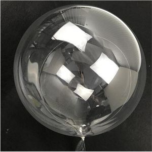 10/50pcs 10/18/24/36 Inch No Wrinkle Bobo Transparent Bubble Clear Balloons Marriage Wedding Party Decor Helium Inflatable Globo T200526