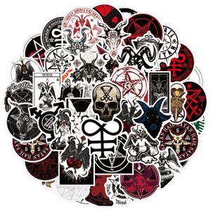 50 Stück satanische Aufkleber Teufel Aufkleber Satan Dämon Graffiti Aufkleber für DIY Gepäck Laptop Skateboard