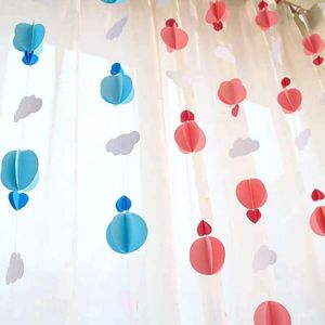 Party-Dekoration, Luftballon, Wolke, Papierschnur, Girlande, Banner, hängende Ornamente, Dekor für Hochzeit, Babyparty, Kinderzimmer, Heimdekoration