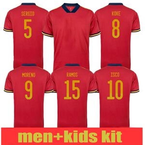 2022 Spain soccer jersey PEDRI FERRAN TORRES MORATA GAVI football shirt Espana Camiseta 22 23 ALCACER SERGIO women men kids kit uniformes Fans Player version