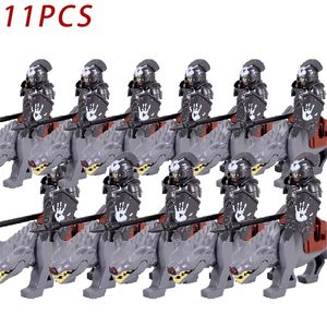The Wolf Mount Animals Movie Monster Medieval Knights DIY Building Blocks LOTR Toys For Children 220715