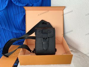 Мужская дизайнерская сумка через плечо SAUMUR SLINGBAG Borse a tracolla iconiche Uomo Сумка через плечо с монограммами Eclipse Canvas M45912