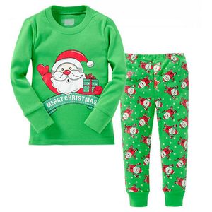 Wholesale santa claus pajamas for sale - Group buy SAILEROAD Children Pajamas Christmas Santa Claus with Hello Pyjamas Set Kids Boys Nightwear Cotton Long Sleeve Sleepwear Suit