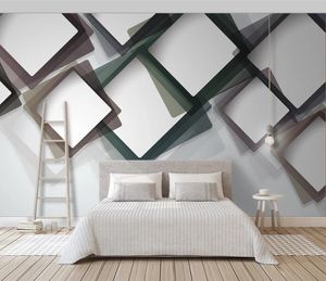 高品質の3D壁画壁紙抽象的なリビングルームのバスルームの装飾ソファーテレビ背景Pegatinas de Pared 3D Para Dormitorio