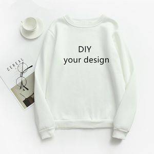 Personlig anpassad tröja män kvinnor unisex tryck anpassad spårdräkt pullover vit rosa grå jumper diy vinter hoodies 220722