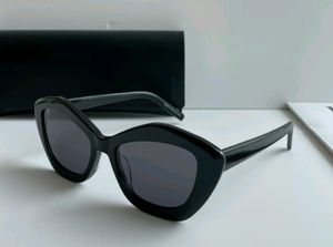 Черные серо -серая солнцезащитные очки для женщин Cateye Glasses Sunnies Sun Shades Sonnenbrille Gafa de Sol с коробкой