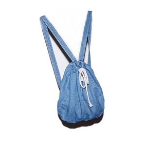 2022 New Denim Camp Vintage Jeans Backpacks Sacos escolares de tamanho grande Viagem Kroean Bags