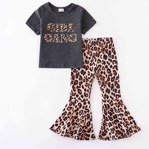 Girlymax sommar baby flickor mamma mig boutique barn kläder mjölk siden leopard kvinnors topp jeans shorts byxor set barnsvärm