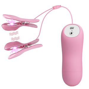 SM ELÉTRICO CLAMPS DE CLAMPOS DE CHOPE ELÉTRICO CLAMPS VIBRADOR CLITOR DE MAÇA MAU LABIA ESTIMULAMENTO DE CLIP BDSM Sexy Toy para mulheres homens