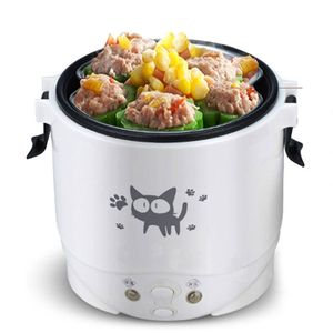 Multifunction Rice Cooker Portable 1L Water Food Heater Machine Lunch Box Warmer 2 Persons Cooking Machine for Home Car Truck