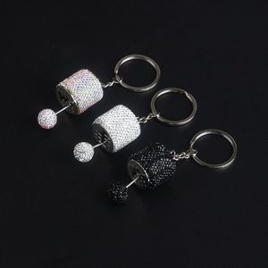 Decorações de interiores Fashion Luxury Car Keychain for Women Bag Key Teclaring Gifts Gadget Styling Pink Accessories