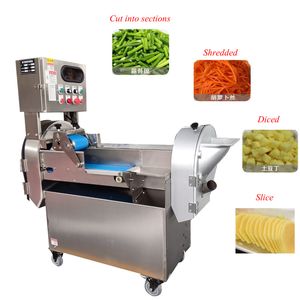 110V 220V commercial electric vegetable cutter machine automatic rotato radish cabbage onion diced shredder slicer for sale