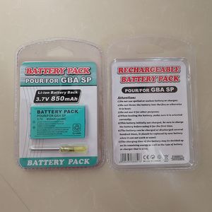 3,7 V pacco batteria ricaricabile da 850 mAh con kit di strumenti per GBA SP Gameboy Advance
