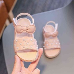 Baby Girls Sandals Fashion Bow Sandały Księżniczki Wygodne bez poślizgu dla dzieci płaskie buty letnie plaż