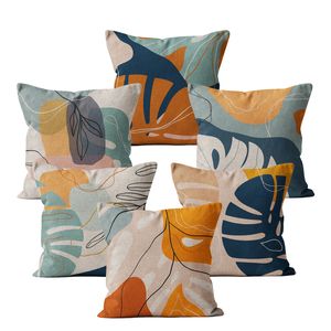 Caixa de travesseiro Flor Flor Cushion Capa Decoração de casa 40 40 45x45 Caixa decorativa escandinava para sofá Decoração de travesseiros ao ar livre 220623