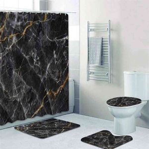 Black Gold Marble Banheiro Curta Corte de Curta