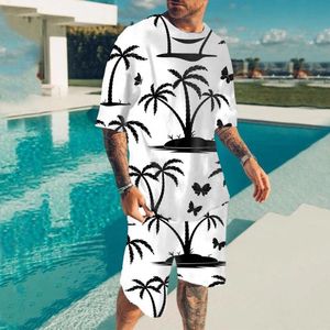 Męskie koszulki Summer 3D T-Shirt Trend styl Hip Hop Street Beach Spods Fashion Men and Women Holiday Suitsmen's