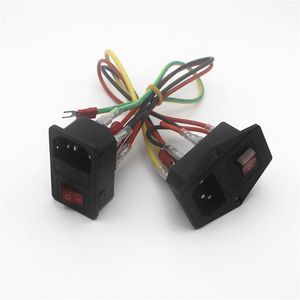 Makerbot Ultimaker 10A Sigorta Konnektörü Plugswitch için Switch Rocker kaynaşmış IEC320 C14 Giriş Güç Kaynağı Soketi