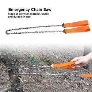 Handverktyg Portable Chain Saw Cutting Machine Handheld Survival Emergency Chainsaw med väska utomhus camping vandring trädgårdsverktyg fristip