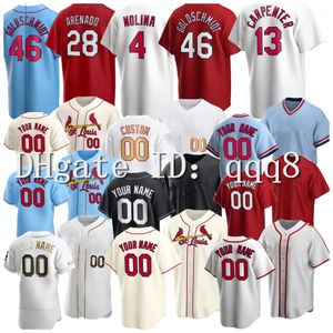 Nolan Arenado Paul Goldschmidt Baseball Jersey St. Yadier Molina Matt Carpenter Cardinal Ozzie Smith Harrison Bader Stan Musial Fowler Albert Pujols Willie McGee