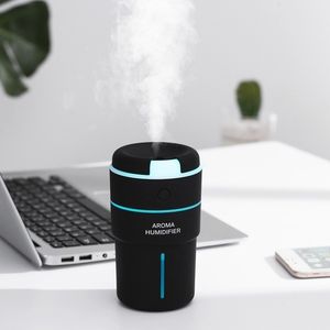 Eloole 320ml Mini Air Mittra مع Catter Cup Ultra for Home USB Diffuser Offuser Oil Y200416