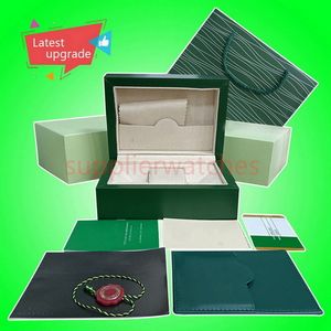 Rolexwatch luxury watch Mens Watch Box Cases Original Inner Outer Womans Watches Boxes Men Wristwatch Green Boxs booklet card 116610