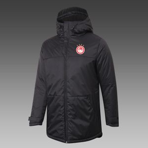 Olympiacos F.C Men's Down Winter Outdoor Leisure Sports Coat Outerwear Parkas Team Emblem Customized