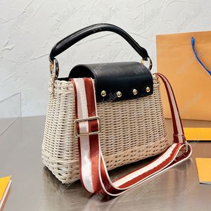 Słomka torba na ramię Kobiet Crossbody Designer Bags Bags Duża pojemność torebka pochette