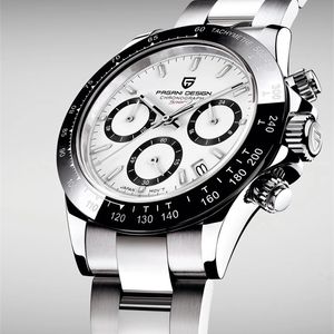 Pagani Tasarım Erkekler İzler Kuvars Business Watch Mens Saatler En İyi Marka Lüks İzle Erkekler Kronograf VK63 Reloj hombre 220530