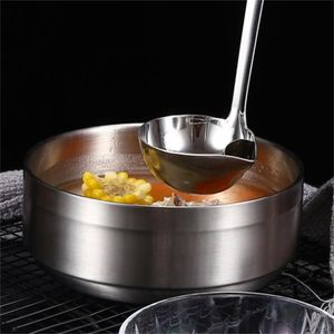 Roestvrijstalen soep vetolie separator pollepels skimmer lepel soep vergiet voor keuken met warmte isolatie anti scalding e3