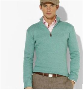Мужские дизайнерские свитера зимний свитер мужчина O-образные пуловые вязаные джамперы Zip Long Pullovers Знаменитый бренд молодежь осени сгущайте азиат