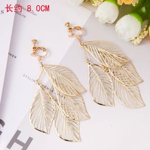 Parafuso de clip-on Back Back Vintage Geométrico Gold Metal Clip em Brincos Conjunto para Mulheres Punk Pearl Dangle 2022 Trend JewelryClip-On