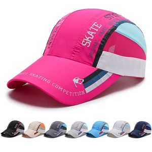 Nuovo berretto da baseball sottile rapido per uomini donne Summer Sport Outdoor Higheeering Cycling Mesh Dad Hat HCS131