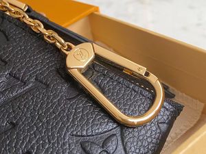 Nyckelpåse M62650 M80879 Pochette Wallet CLES Designer Väskor Empreinte Leather Women Men Ring Credit Card Holder Coin Purse Mini Bag259q